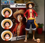 One Piece  Luffy Three Form Face Changing Doll Action Figurine