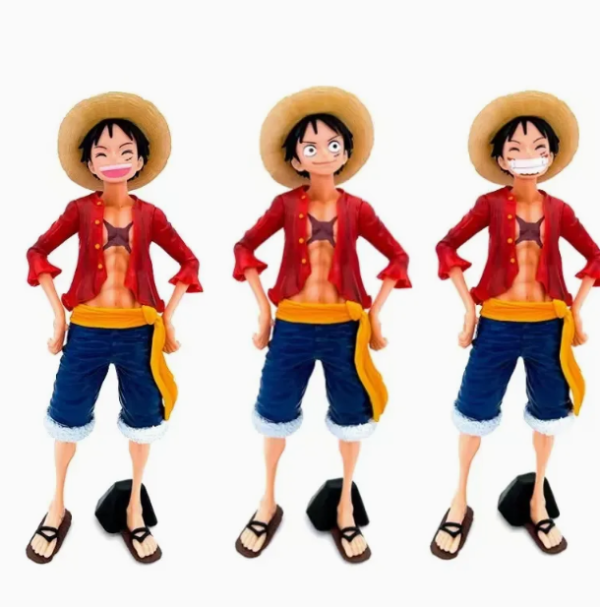 One Piece  Luffy Three Form Face Changing Doll Action Figurine