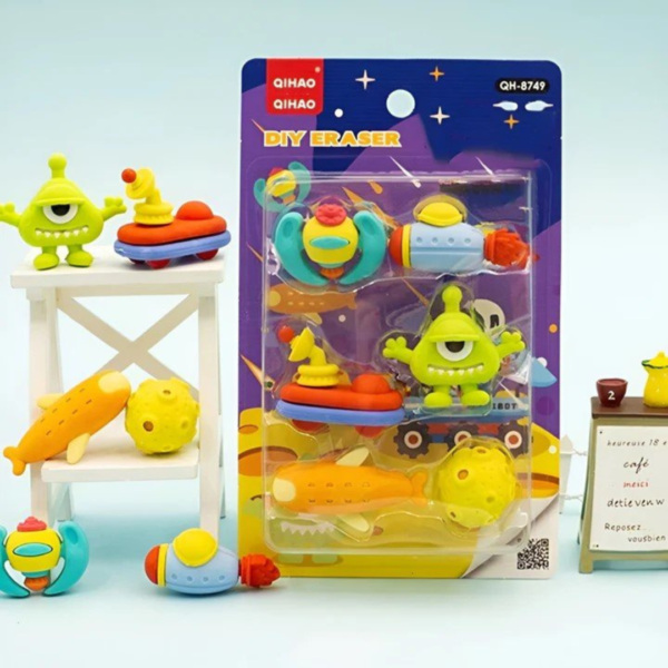 Space Theme Eraser Set