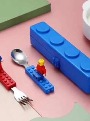 Lego Stainless Steel Spoon & Fork Set