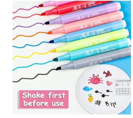 Floating Ink Pen Set, 8 Colors