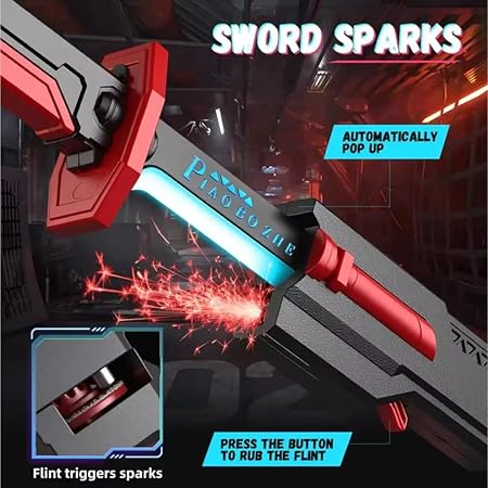 LED Sword with Smoke & Spark Effects
