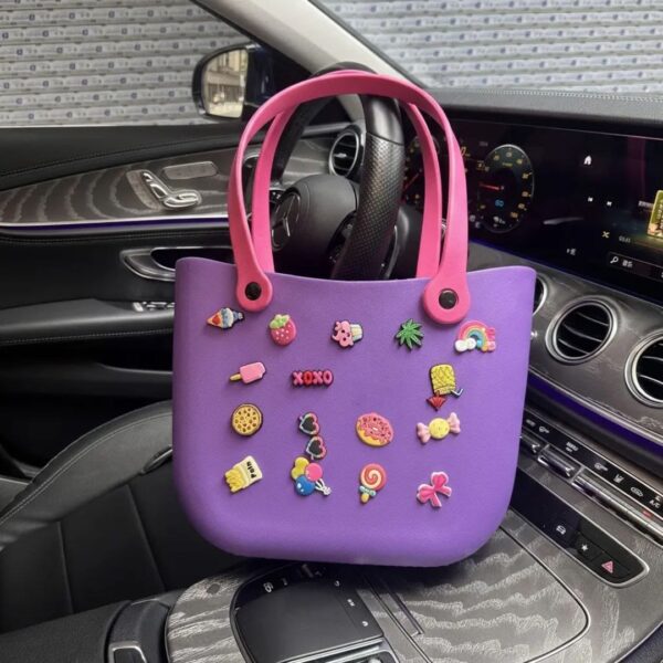 Fancy Tote Bag With Charms