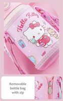 Hello Kitty Stainless Steel Insulated Water Bottle with Cup, Straw and Bag 500ml - Pink