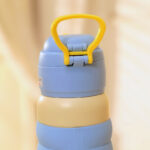 Cute Insulated Water Bottle with Cup Straw 500ml